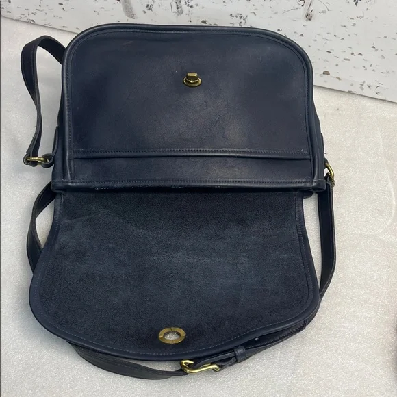 Coach 9790 City Bag Flap Navy Purse Crossbody - Picture 10 of 12
